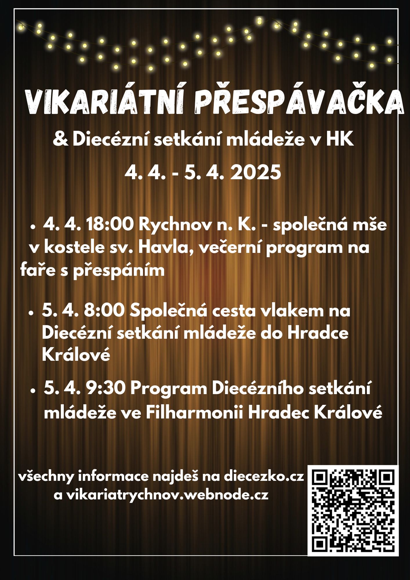 Plakátek s informacemi o PředDiecézku.